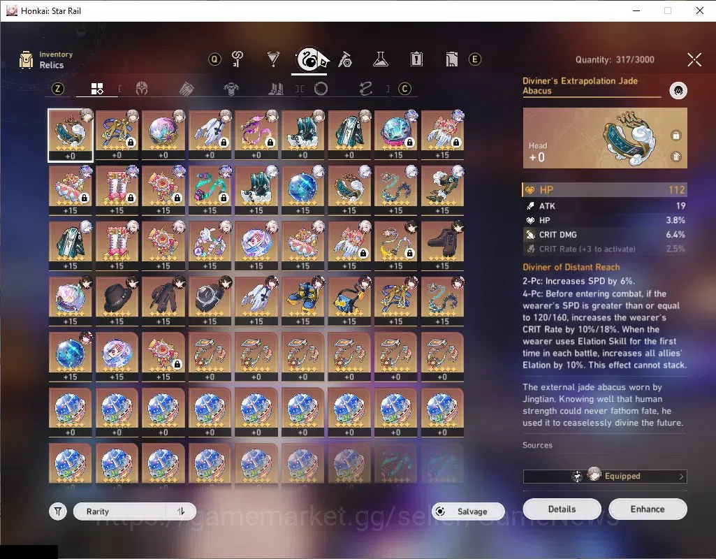 Honkai Star Rail Accounts Asia|TL 65|9 Limited|Premium Elation|SparxieE3+Sig image 8
