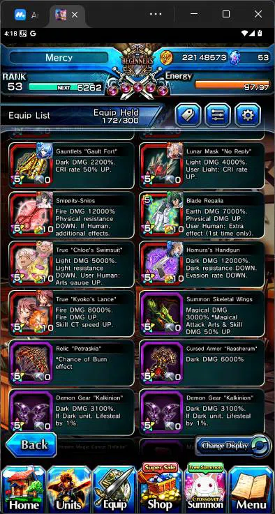 Grand Summoners Accounts GLOBAL|12 Ascend|Houka Inumata,Summer Miyu,Chloe,J image 4