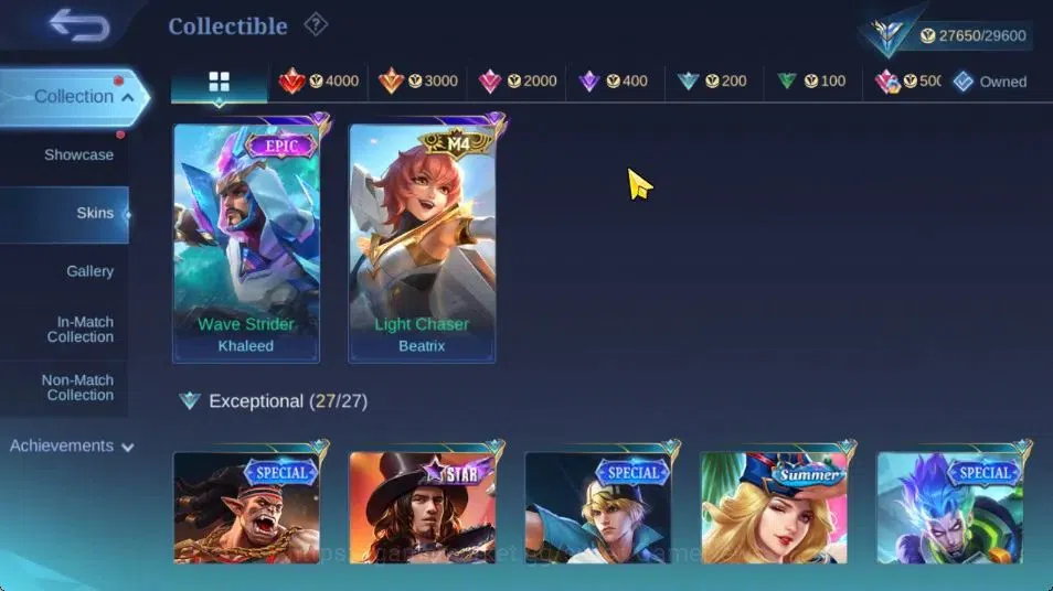 Mobile Legends: Bang Bang Accounts Hero 92|Skin 124|High Glory 86|CC Nata,MSeries Bea image 11