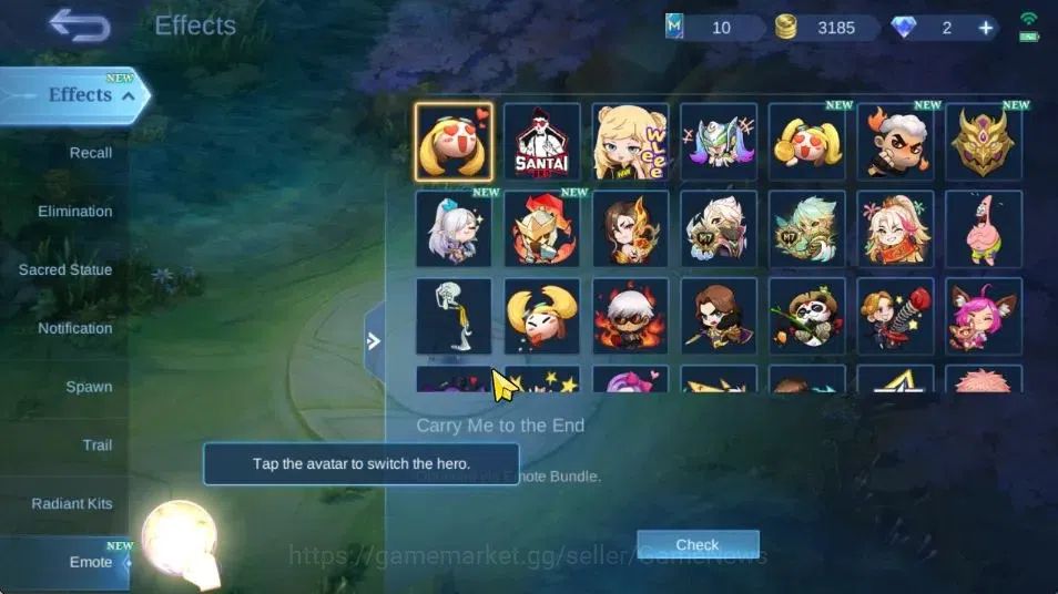 Mobile Legends: Bang Bang Accounts Hero 92|Skin 124|High Glory 86|CC Nata,MSeries Bea image 17