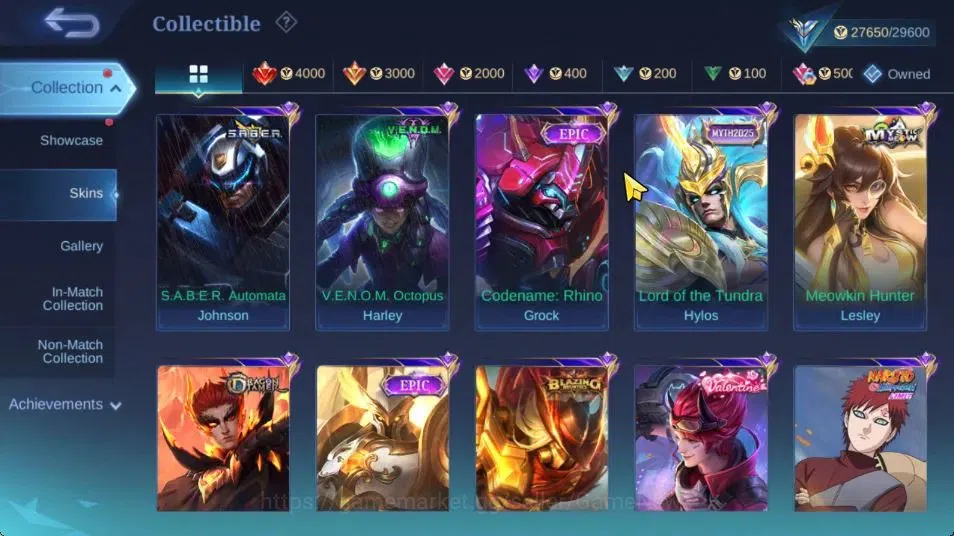 Mobile Legends: Bang Bang Accounts Hero 92|Skin 124|High Glory 86|CC Nata,MSeries Bea image 8