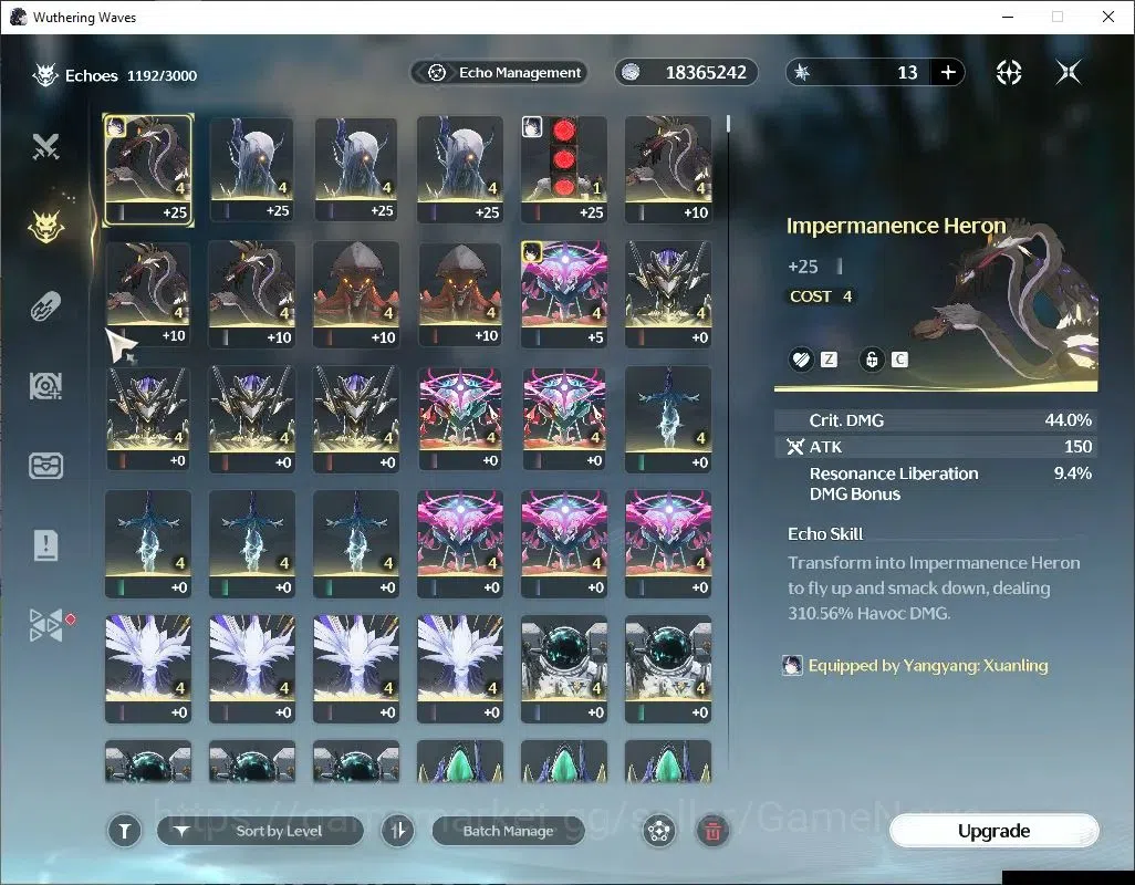Wuthering Waves Accounts Others SEA |UL 49|2 Limited| Yangyang: Xuanling RC 6 + Signature, Rebecca |DB Lvl 30|MC Female|Log 6