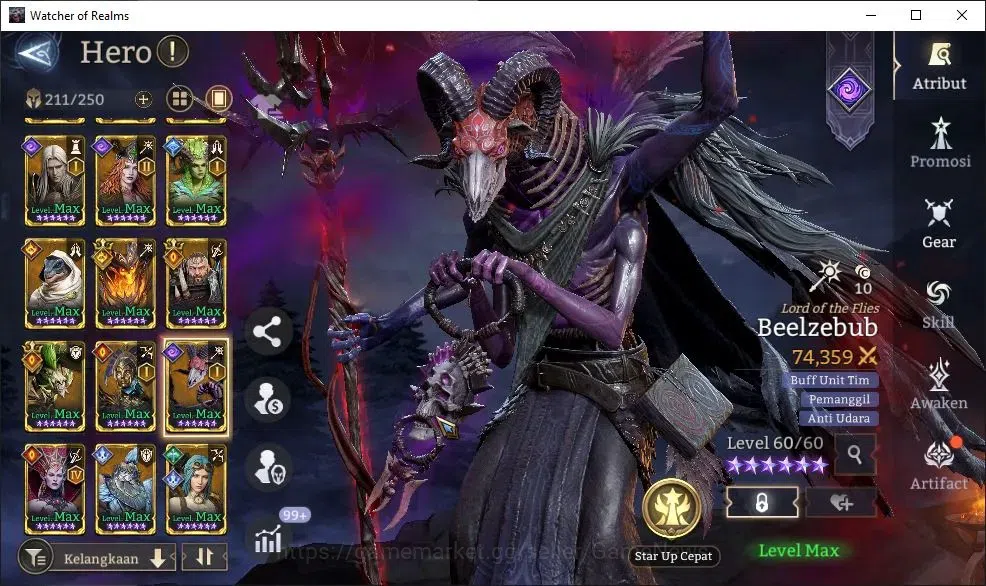 Watcher of Realms Accounts GLOBAL 60x|Lv 79|4,5M Power|3,4K Gems|6 Lord[Valde image 13