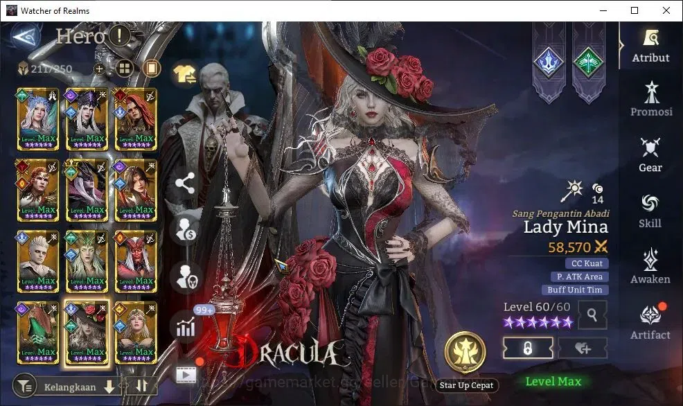 Watcher of Realms Accounts GLOBAL 60x|Lv 79|4,5M Power|3,4K Gems|6 Lord[Valde image 14