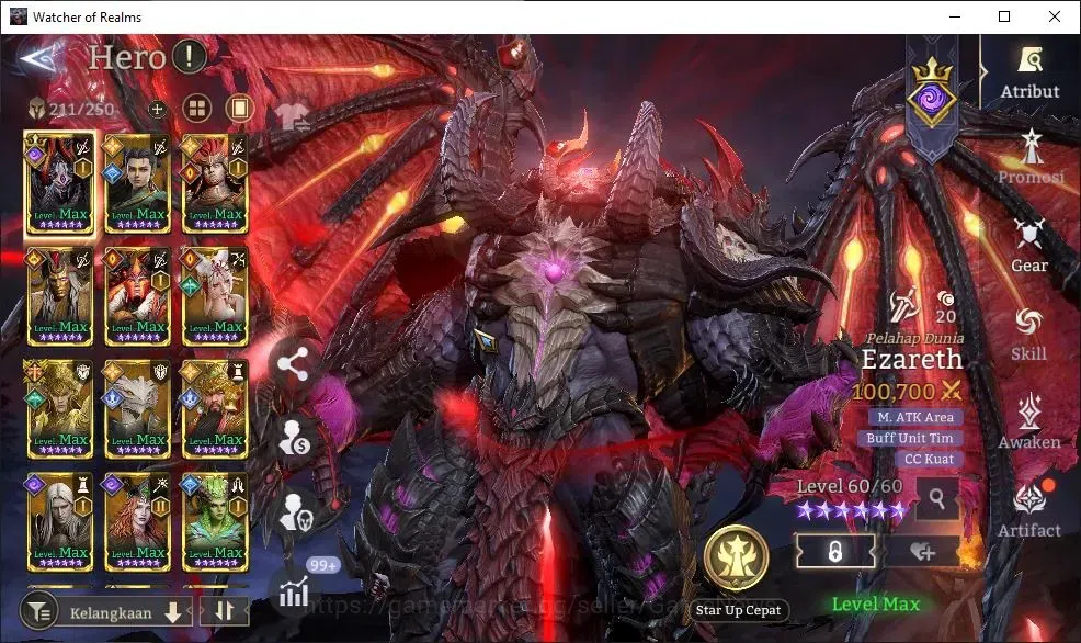 Watcher of Realms Accounts GLOBAL 60x|Lv 79|4,5M Power|3,4K Gems|6 Lord[Valde image 7