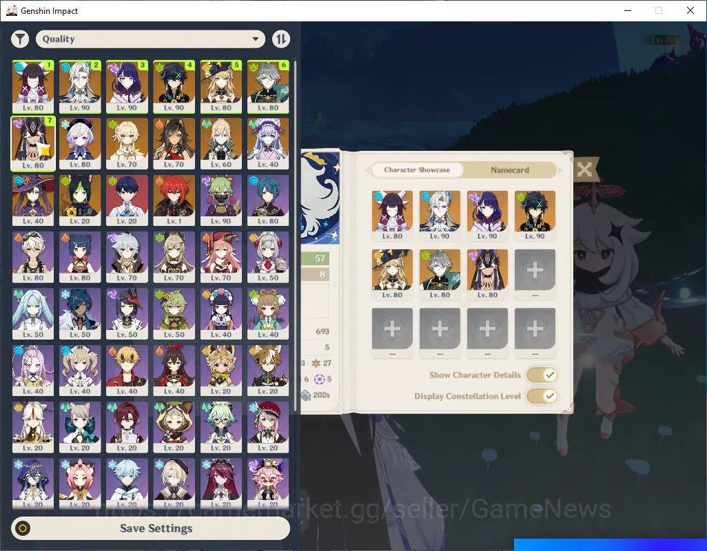 Genshin Impact Accounts Mid Game ASIA|AR 57|| 7 Limited +5(*5Weapon)|Columbina,Neuvillette,Kinich+sign,Navia,Etc||1 Skin|MC 2
