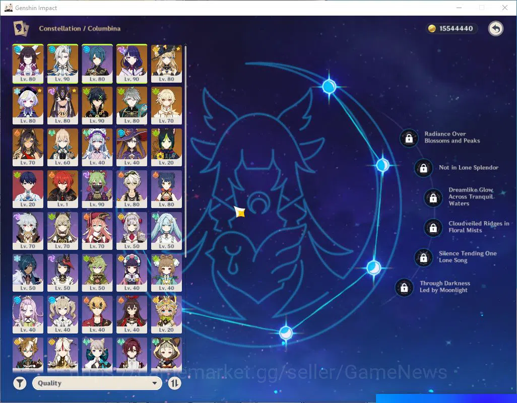 Genshin Impact Accounts Mid Game ASIA|AR 57|| 7 Limited +5(*5Weapon)|Columbina,Neuvillette,Kinich+sign,Navia,Etc||1 Skin|MC 3