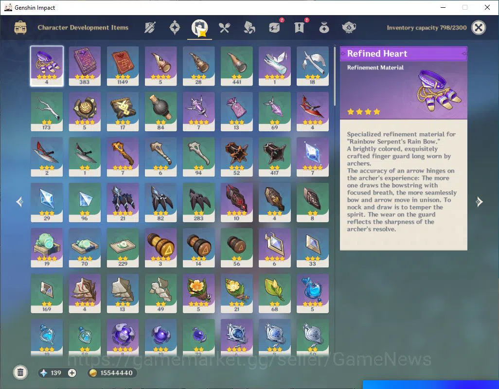 Genshin Impact Accounts Mid Game ASIA|AR 57|| 7 Limited +5(*5Weapon)|Columbina,Neuvillette,Kinich+sign,Navia,Etc||1 Skin|MC 6