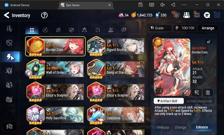 Epic Seven Accounts GLOBAL Unverif|New Era|7 ML(Rhianna and Luciella,L image 12