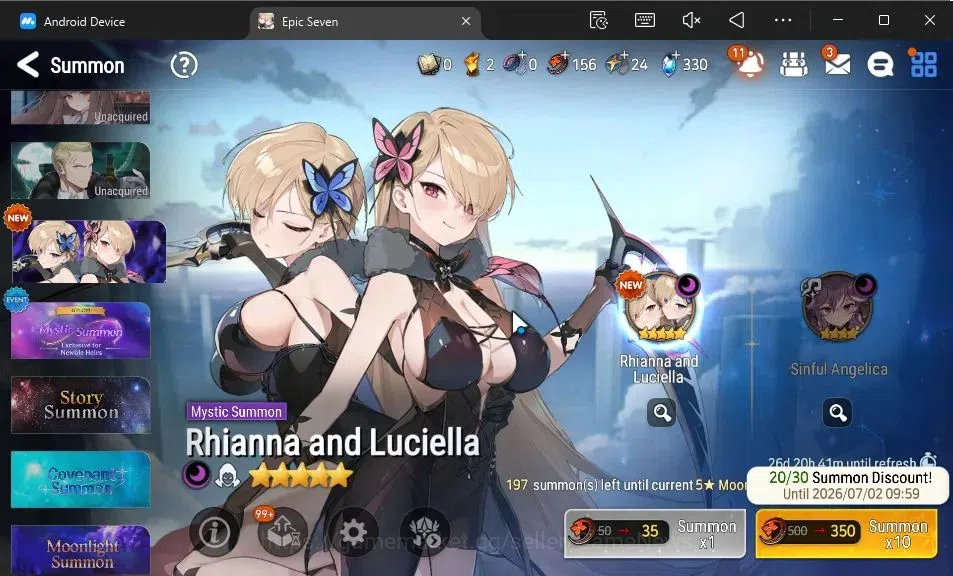 Epic Seven Accounts GLOBAL Unverif|New Era|7 ML(Rhianna and Luciella,L image 18