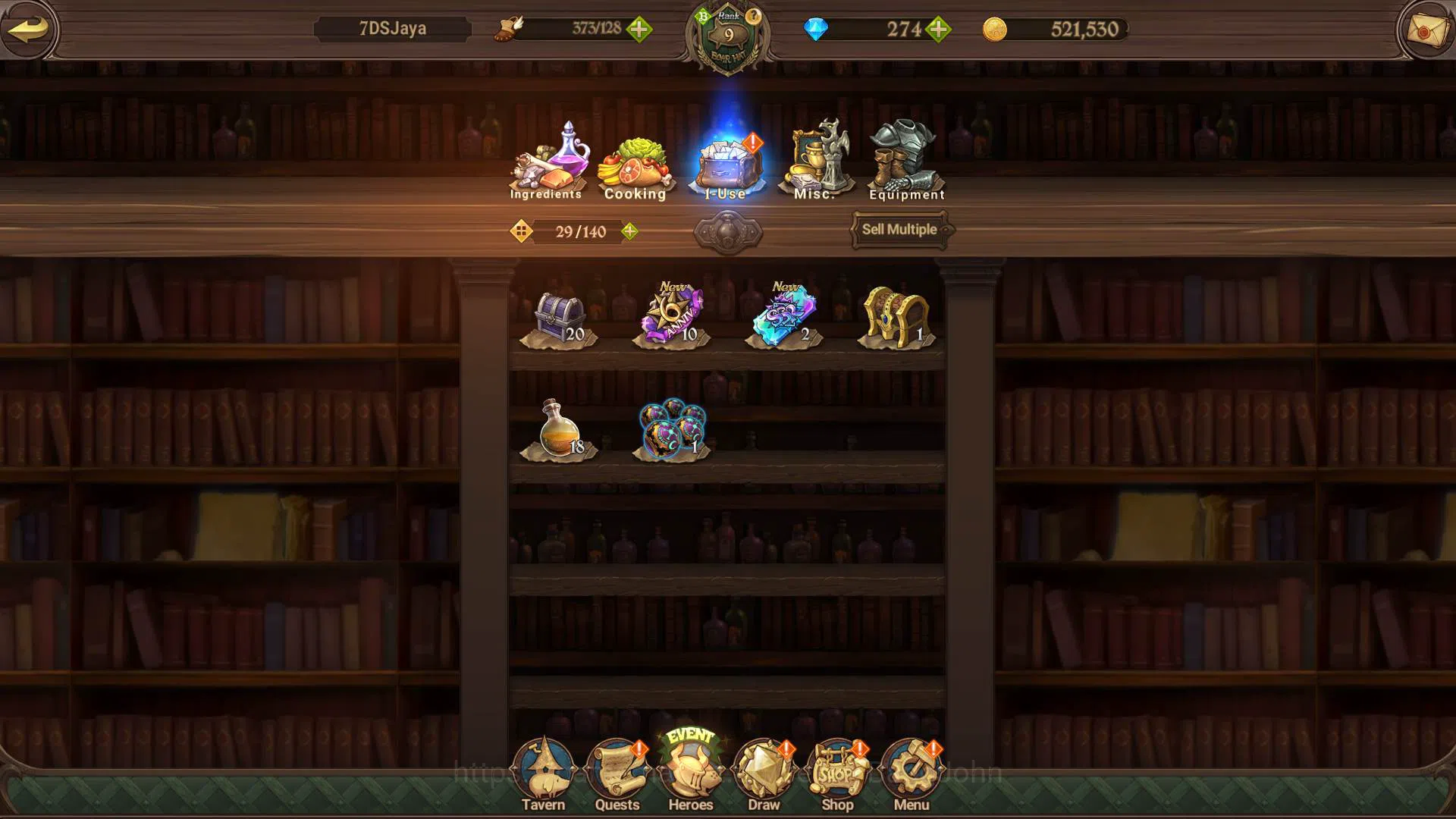 The Seven Deadly Sins: Grand Cross Accounts ASIA|1.3M CC|DM 274|LR Helbram|4 UR Meresca 2/6, O image 4