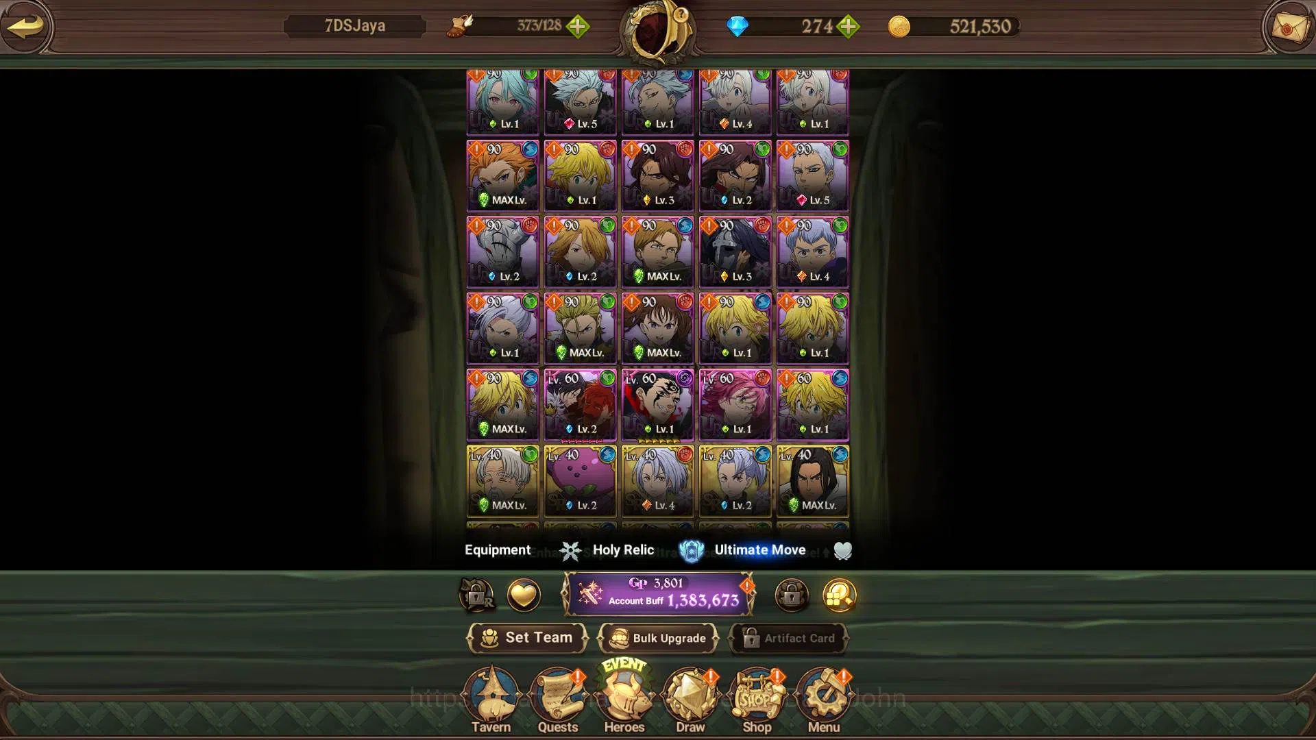 The Seven Deadly Sins: Grand Cross Accounts ASIA|1.3M CC|DM 274|LR Helbram|4 UR Meresca 2/6, O image 7