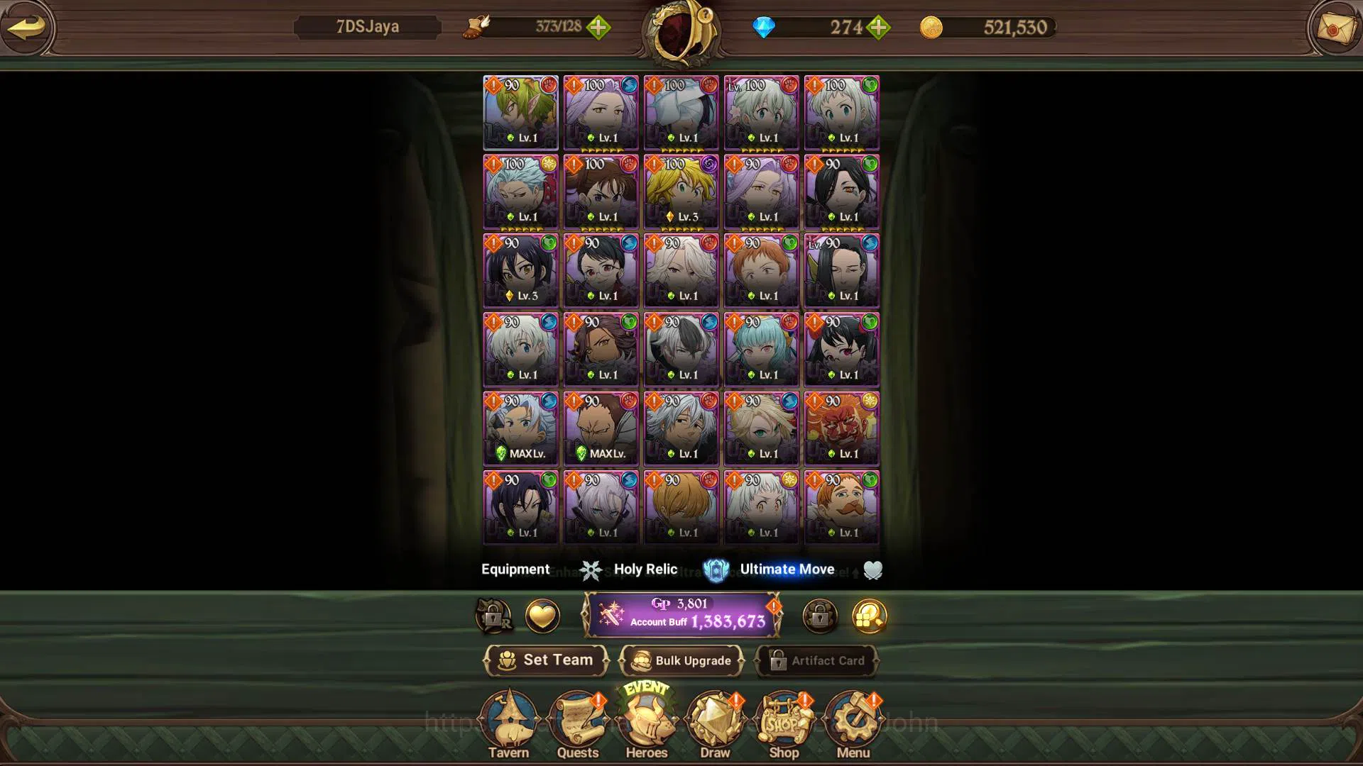 The Seven Deadly Sins: Grand Cross Accounts ASIA|1.3M CC|DM 274|LR Helbram|4 UR Meresca 2/6, O image 8