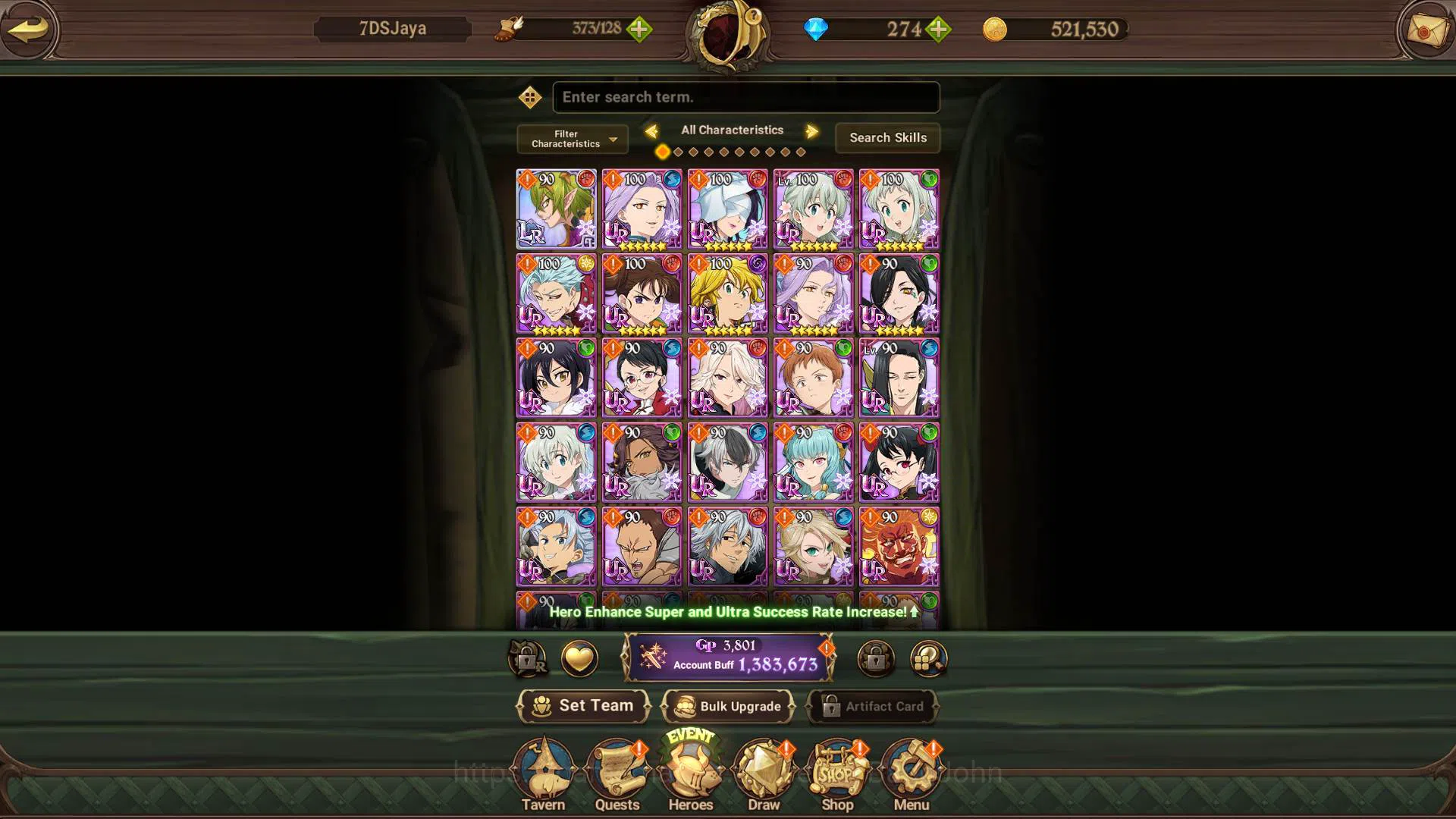 The Seven Deadly Sins: Grand Cross Accounts ASIA|1.3M CC|DM 274|LR Helbram|4 UR Meresca 2/6, O image 9