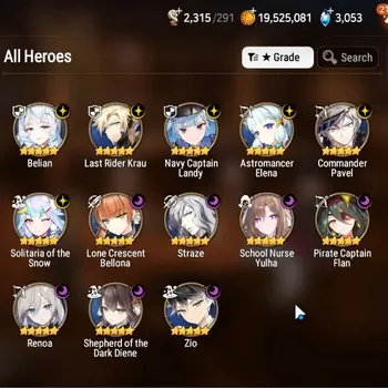 Epic Seven Accounts Starter GLOBAL Unverif|NewEra|13 ML(Zio,SN Yulha,Shepherd,Etc)+Haru+Art,Aube,Estelle,A