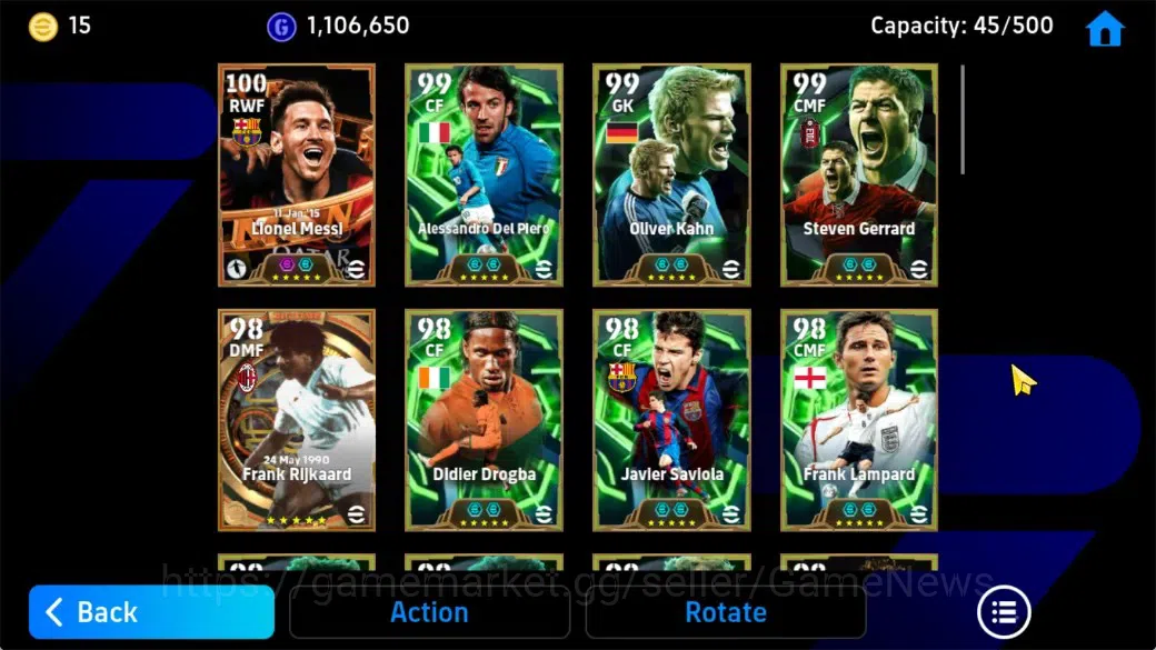 eFootball Accounts Android|2 BigTime Lionel Messi,Frank Rijkaard,Epic image 6