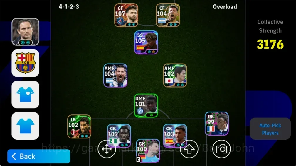 eFootball Accounts High-End Mobile |PW 3176|BIGT kvaratskhelia,Epic VanBasten Serginho Batistuta,Shwt Yamal LuisDiaz|Coach 1