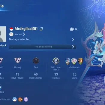 Honor of Kings Accounts Rare Skin Global|33H 25S|3 Legend:Butterfly,Arthur,Angela|Limited Daji|Worldly Haya|4 Epic