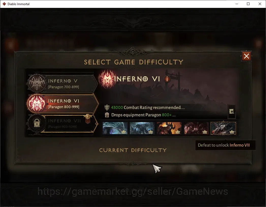 Diablo Immortal Accounts EU - Sescheron|CS ON|Lv60(928)|Blood Knight|CR 46k image 11