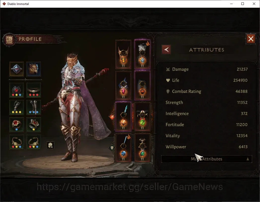 Diablo Immortal Accounts EU - Sescheron|CS ON|Lv60(928)|Blood Knight|CR 46k image 4
