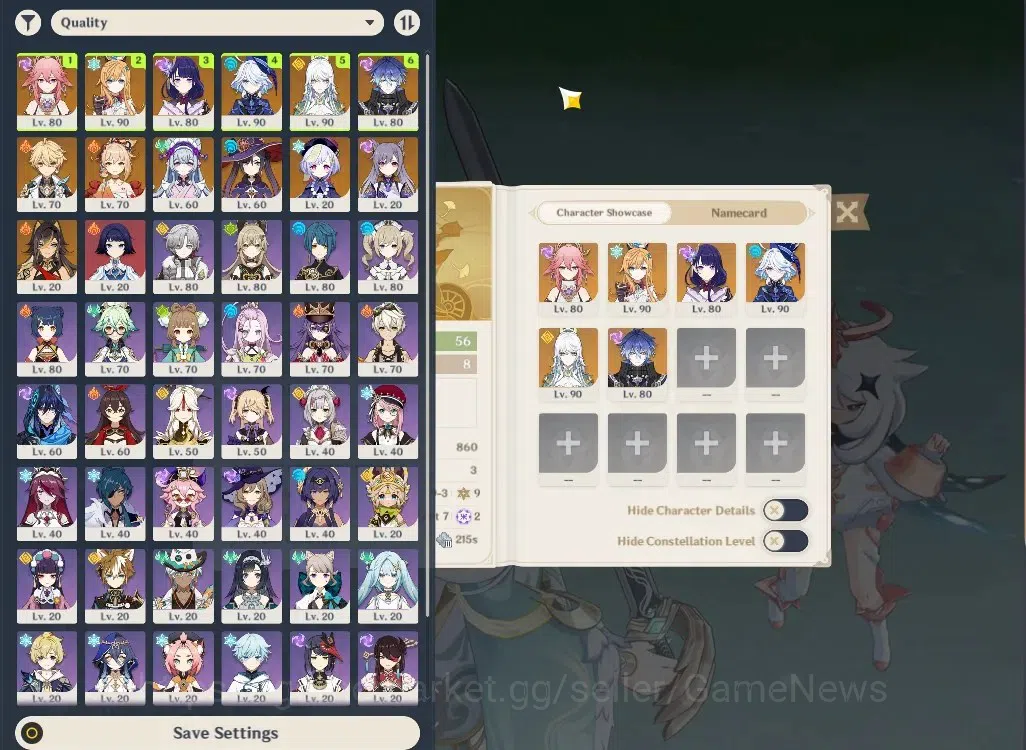 Genshin Impact Accounts ASIA|AR56|7Limited+8(*5Weapon)|Zibai,Escoffier,Rai image 2