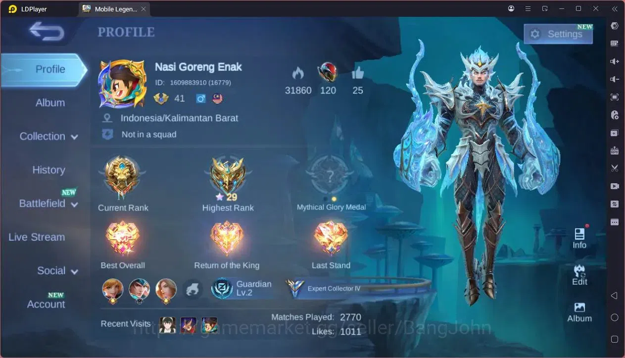 Mobile Legends: Bang Bang Accounts GLOBAL Hero 80 Skin 125 |CC Natalia|Meowkin Hunter image 12