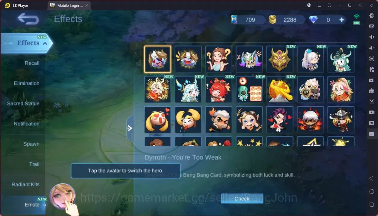 Mobile Legends: Bang Bang Accounts GLOBAL Hero 80 Skin 125 |CC Natalia|Meowkin Hunter image 8