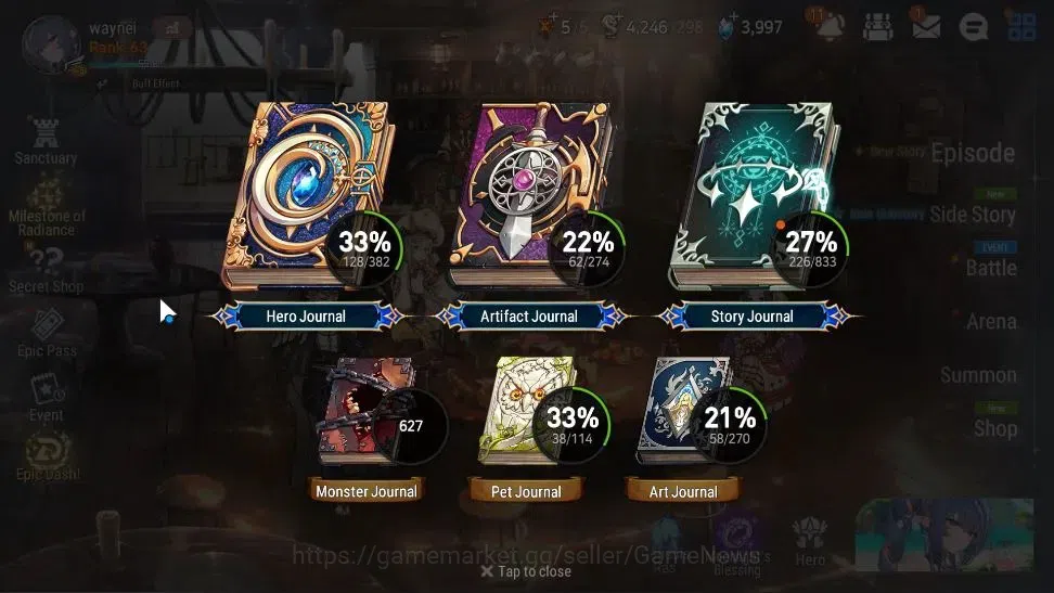 Epic Seven Accounts Starter GLOBAL UnVerif|New Era|7 ML(Notos,SN Yulha,Belian,Etc)+Rinak,Setsuka,AB Fumyr,Etc|3,9k 3