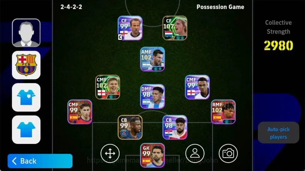 eFootball Accounts Android|PW 2980|Johan Cruyff Epic,Steven Gerrard E image 3