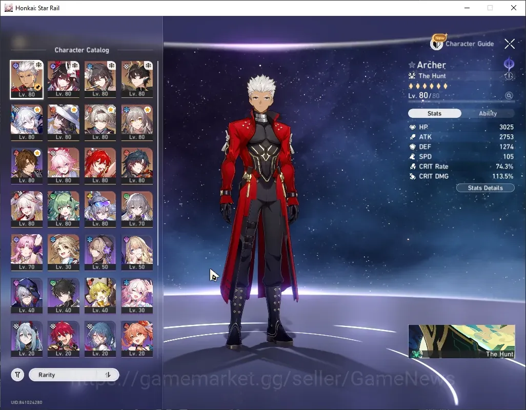 Honkai Star Rail Accounts Others ASIA|TL 69|2 Team Prem|14 Limited|(SW999,MBlade,Evanescia)+Sign Archer 1