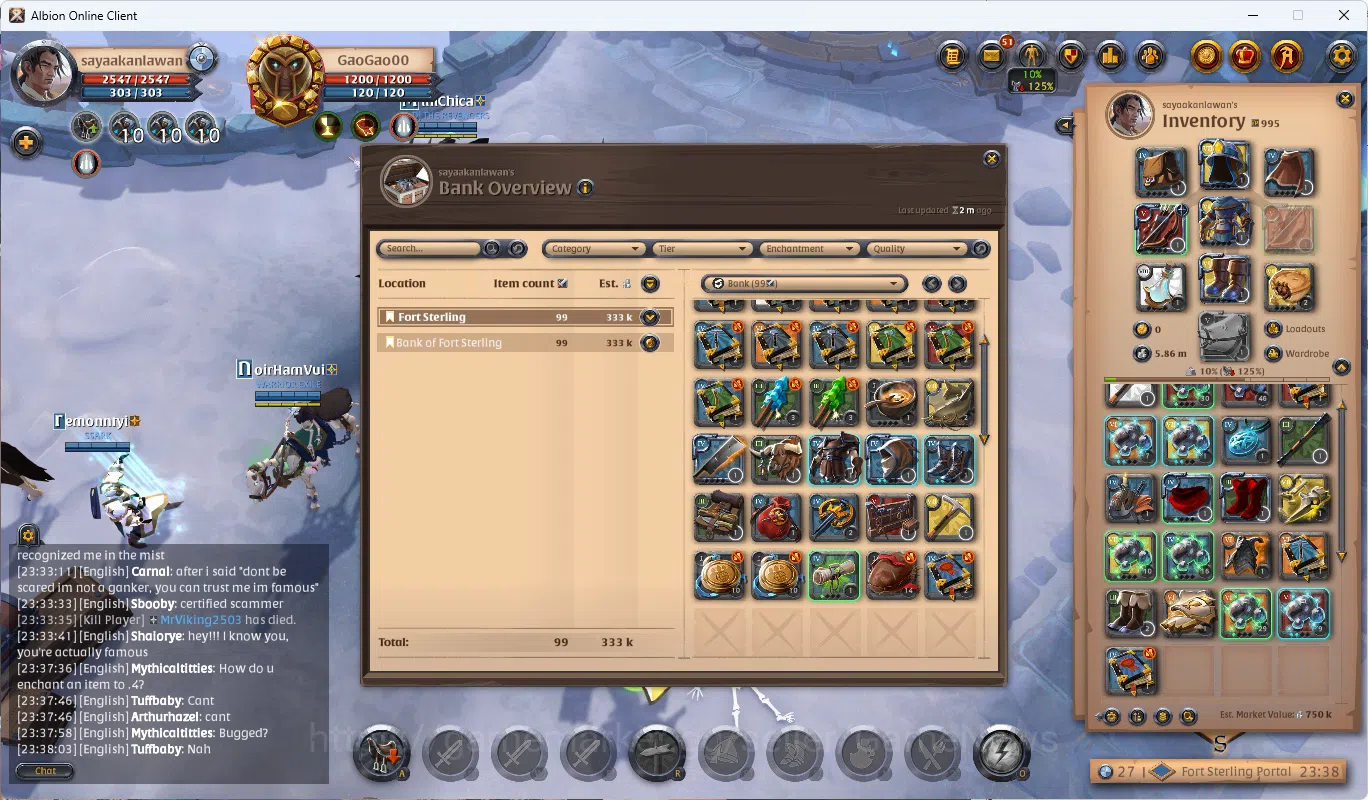 Albion Online Accounts Asia|Total Fame 2,22M - 5,86M Silver|T8 Ore Miner image 12