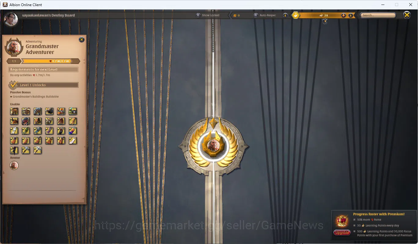 Albion Online Accounts Asia|Total Fame 2,22M - 5,86M Silver|T8 Ore Miner image 2