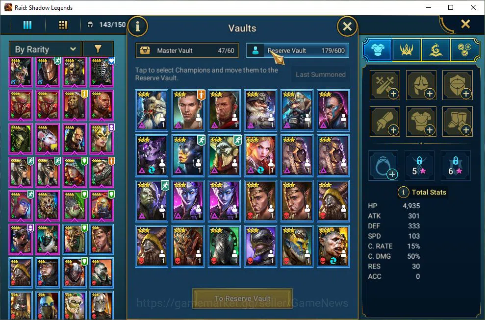 Raid: Shadow Legends Accounts Lv6 581K Power|1 Mythic(Siegfrund)|23 Legend(Ninja image 13