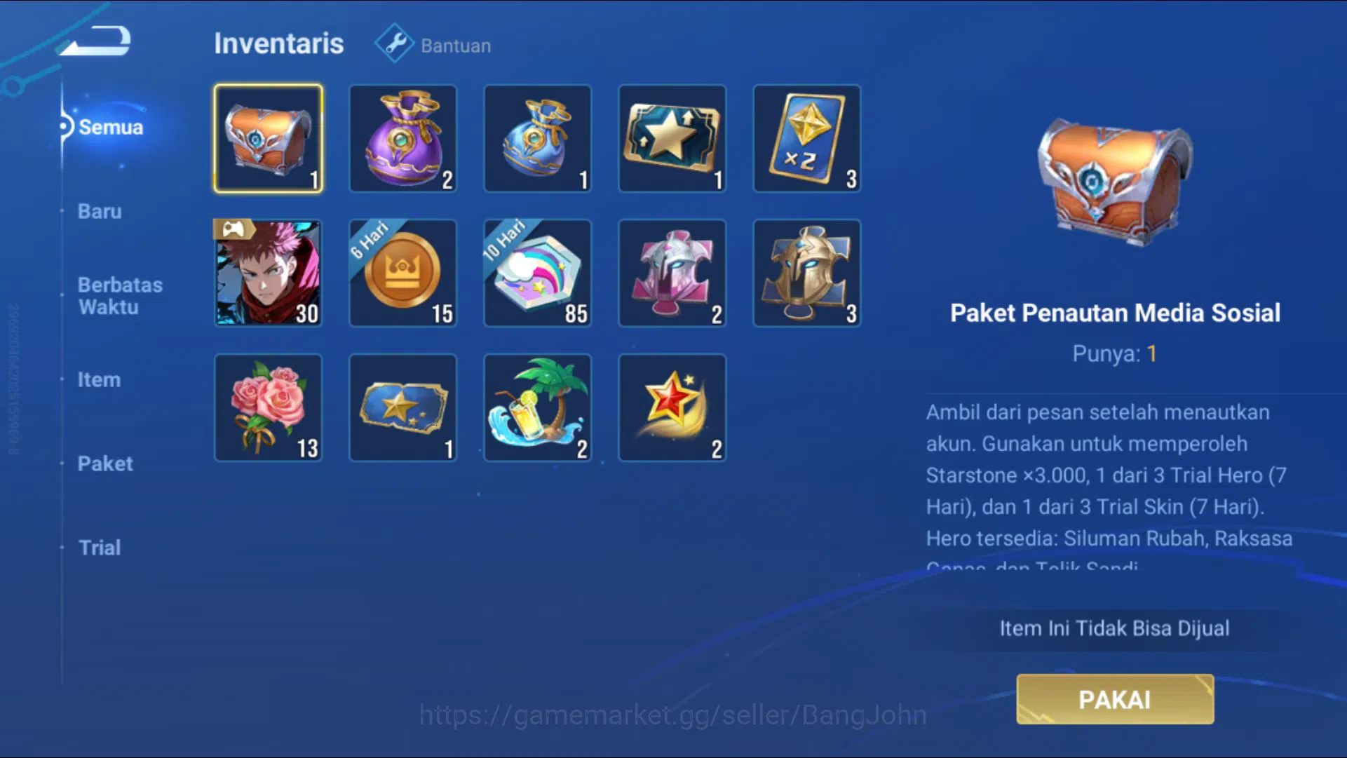 Honor of Kings Accounts [GLOBAL STARTER] 21 Heroes & 7 Skins | KIC Luna Mo image 13