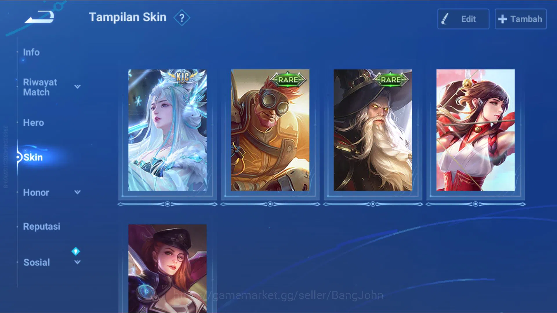 Honor of Kings Accounts [GLOBAL STARTER] 21 Heroes & 7 Skins | KIC Luna Mo image 3