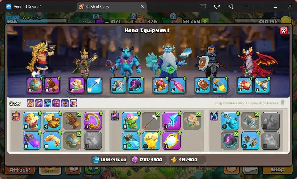 Clash of Clans Accounts Global |TH16–BH8|LVL 196|HH 9|BK58,AQ76,MP47,GW45, image 12