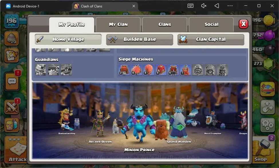 Clash of Clans Accounts Global |TH16–BH8|LVL 196|HH 9|BK58,AQ76,MP47,GW45, image 3
