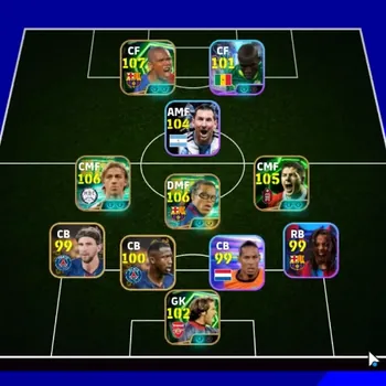 eFootball Accounts Legends & Iconic Players Android|Power 3138|7 Epic Edgar Davids,Samuel Eto'o,Guti,Steven Gerrard,David