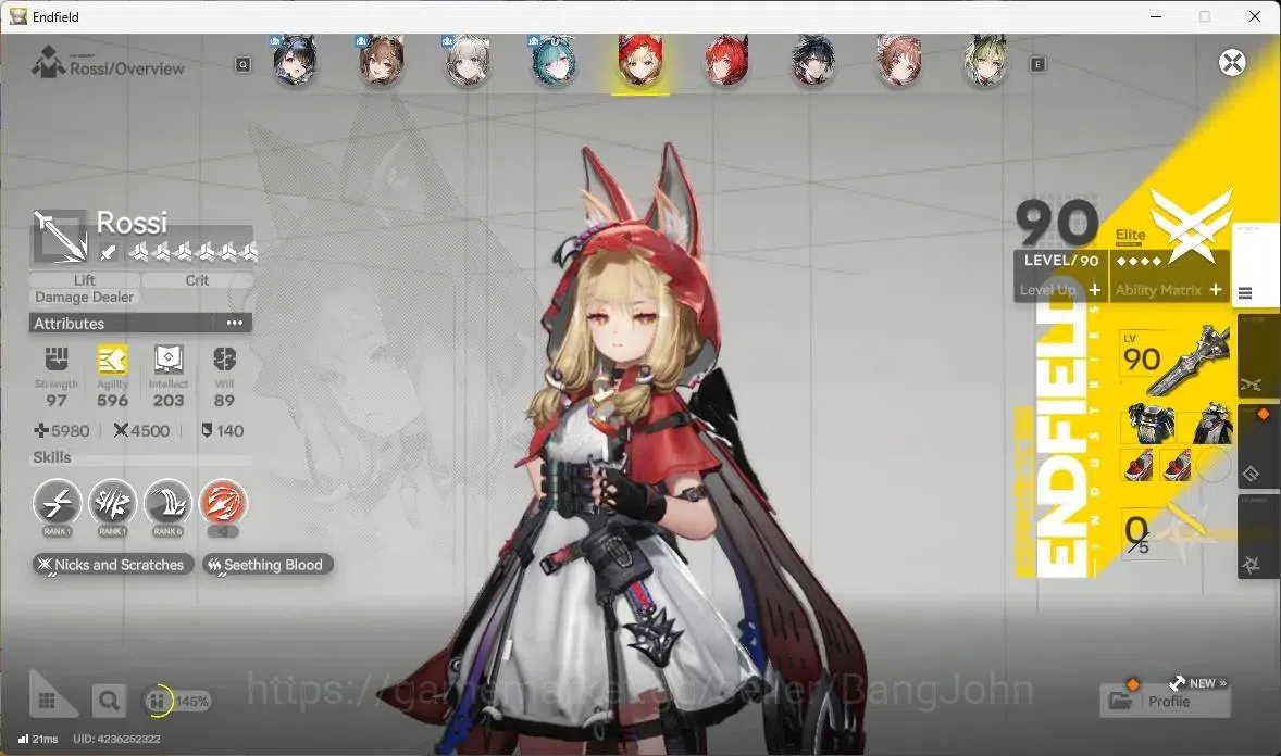 Arknights: Endfield Accounts Asia | Lv 60| 4 Limit+3 Sign|Limit (Laevatain Sign image 13