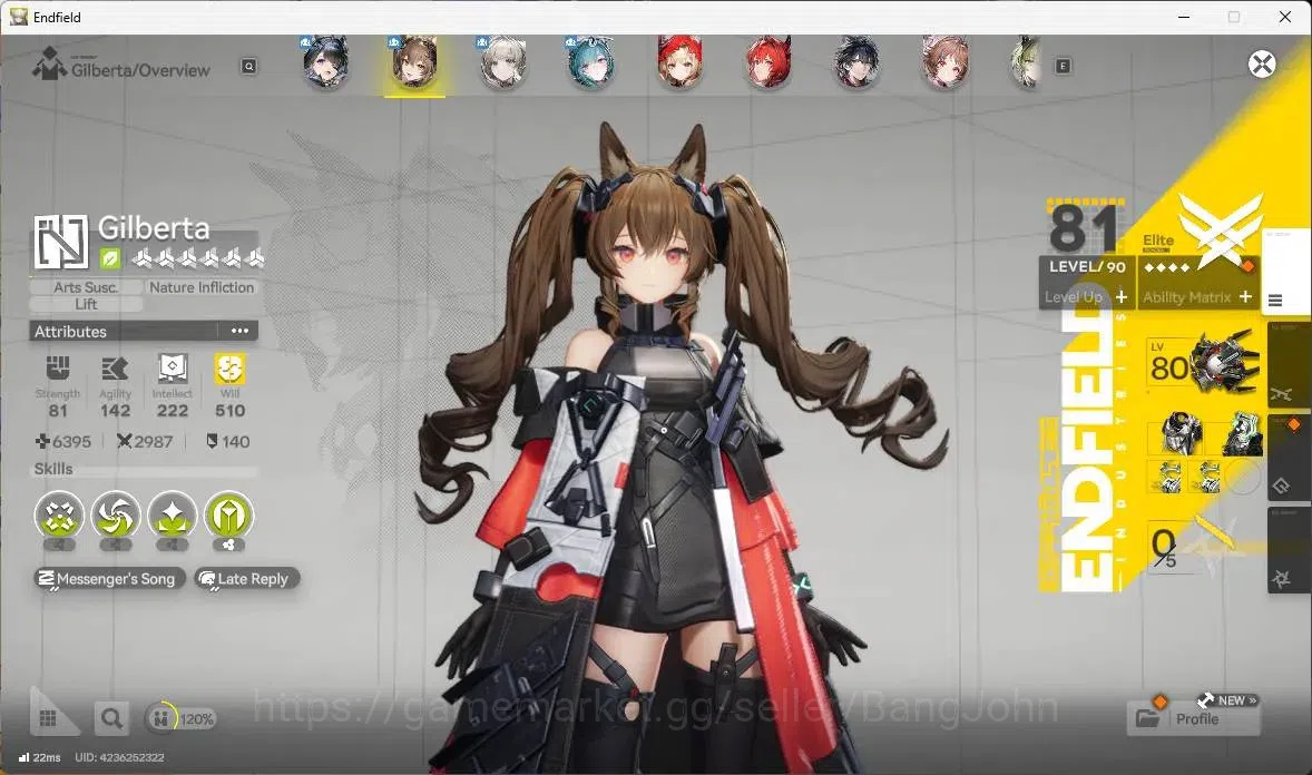 Arknights: Endfield Accounts Asia | Lv 60| 4 Limit+3 Sign|Limit (Laevatain Sign image 14