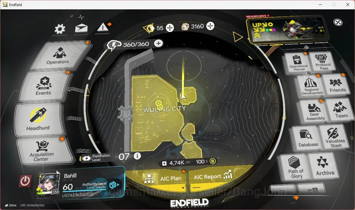Arknights: Endfield Accounts Asia | Lv 60| 4 Limit+3 Sign|Limit (Laevatain Sign image 19