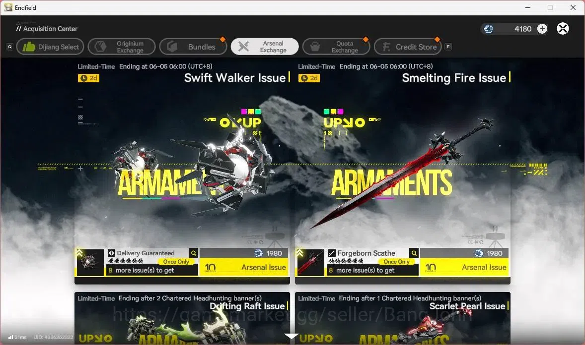 Arknights: Endfield Accounts Asia | Lv 60| 4 Limit+3 Sign|Limit (Laevatain Sign image 9
