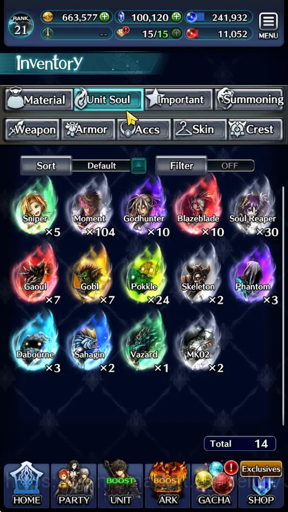 Starter Rank21|100K CRYSTAL|P.O.G. Garland,Yashamaru,Romel WarGod,SeaRover Maddine,G.Lilaha,Etc|1 UR Ark|CodeOnly|CheckSS(LC904) Last Cloudia Others Starter Rank21|100K CRYSTAL|P.O.G. Garland,Yashama image 1