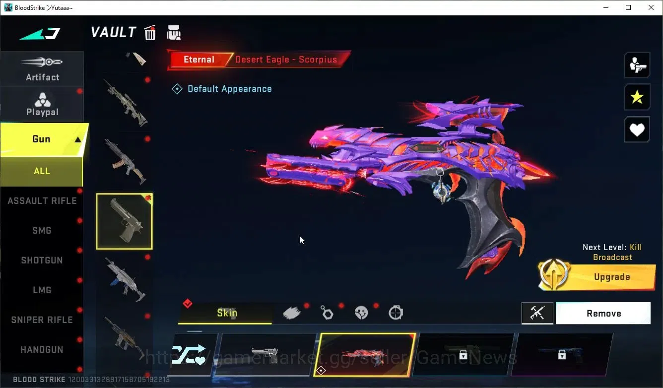 Blood Strike Accounts ASIA|ETERNAL Desert Eagle-Scorpius|Collab 7DS[Karl image 5