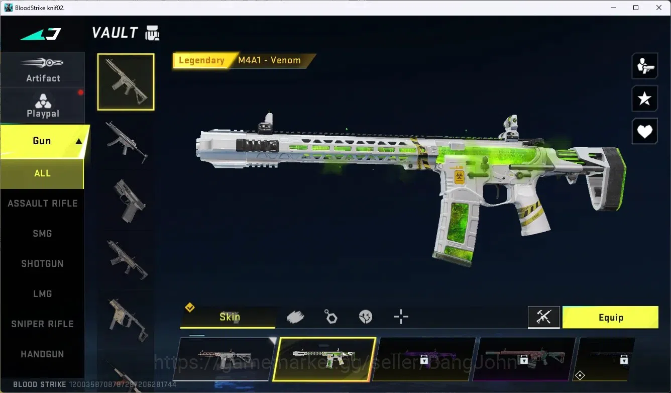 Blood Strike Accounts ASIA | ULTRA MELEE: Butterfly Knife - Starfall | 2 image 2