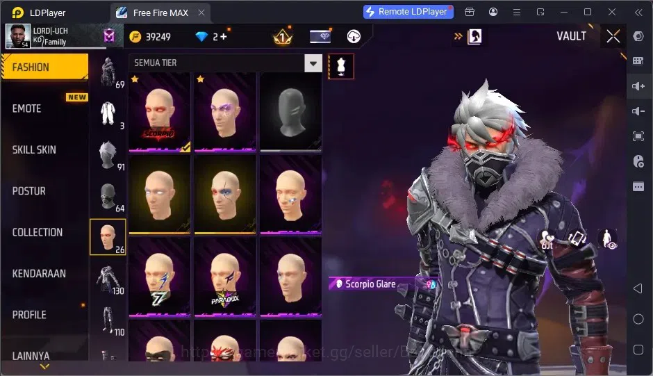 Free Fire Accounts Indonesia | 2 EVO (AK47-BlueFlame Lv7, MP5-Platinu image 11