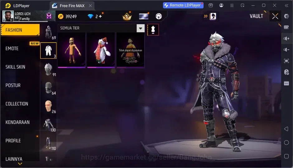 Free Fire Accounts Indonesia | 2 EVO (AK47-BlueFlame Lv7, MP5-Platinu image 8