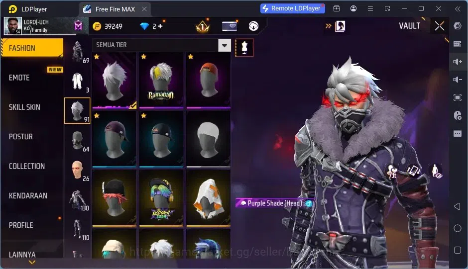Free Fire Accounts Indonesia | 2 EVO (AK47-BlueFlame Lv7, MP5-Platinu image 9