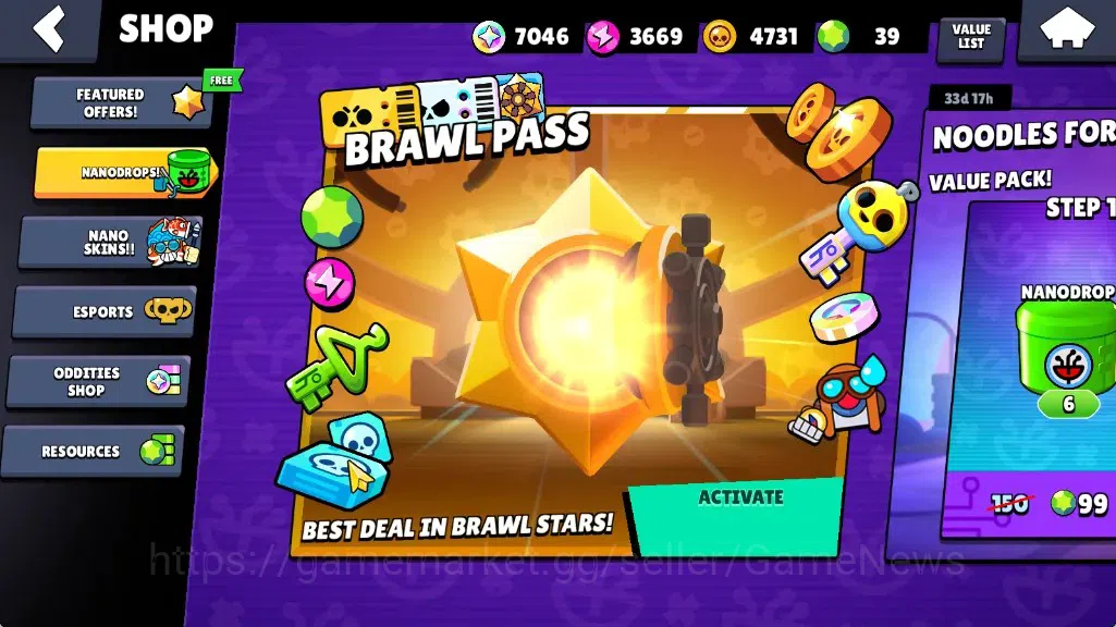 Brawl Stars Accounts 386 Trophy|10 Brawlers 1 Max (Edgar)|7k Bling 3k PP|1 Legendary (Mecha Edgar),1 Mythic (Gridiron 6