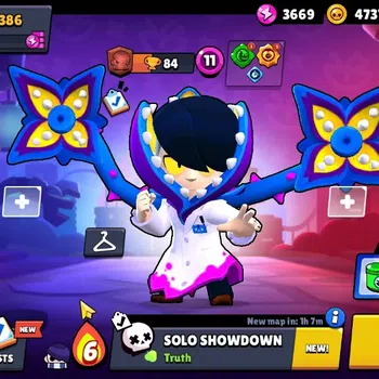 Brawl Stars Accounts 386 Trophy|10 Brawlers 1 Max (Edgar)|7k Bling 3k PP|1 Legendary (Mecha Edgar),1 Mythic (Gridiron